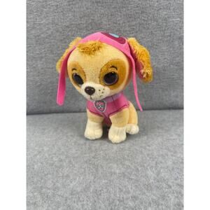 Paw Patrol‎ Skye Puppy Dog Bean Bag Plush Ty 6" Pink Big Eyes